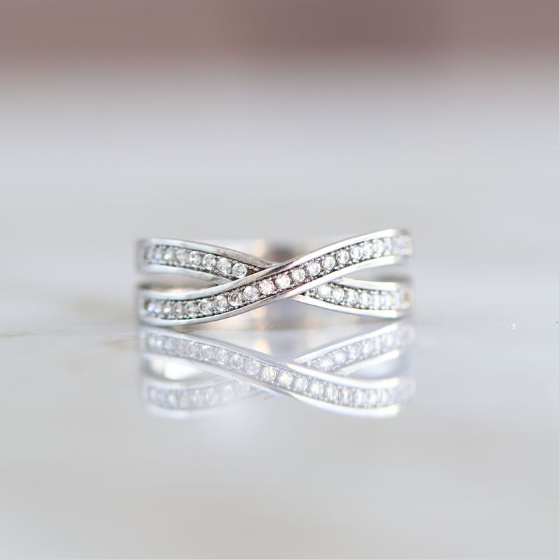 Infinity Ring Sterling Silver CZ SFR0017