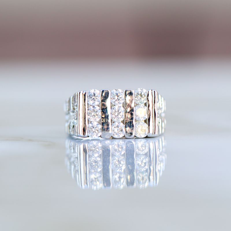Square Mens Ring Alloy CZ SFR0020