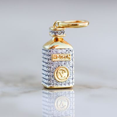Lean Bottle Pendant Alloy CZ SFP0017