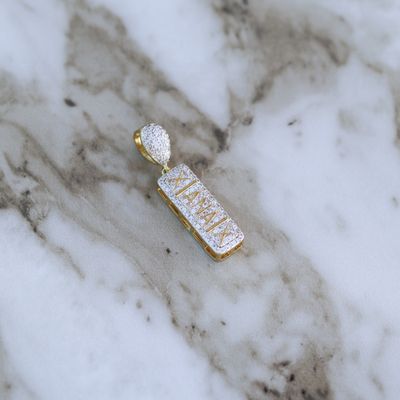 Xanax Bar Pendant Alloy CZ SFP0011