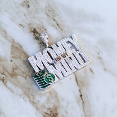 Money On My Mind Pendant Sterling Silver CZ SFP002