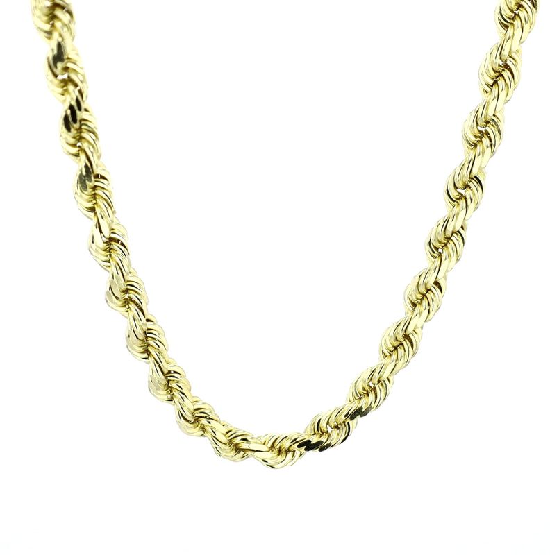 Cashé Diamond Cut Rope Chain 10kt YG 4mm 20&quot; 30.81gr CH000478