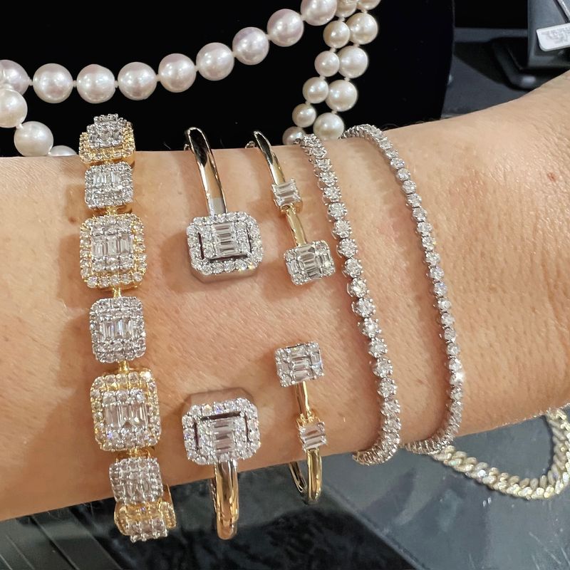 Diamond Tennis Bracelet 10kt YG 8" SI-GH 3.00cttw BR000340