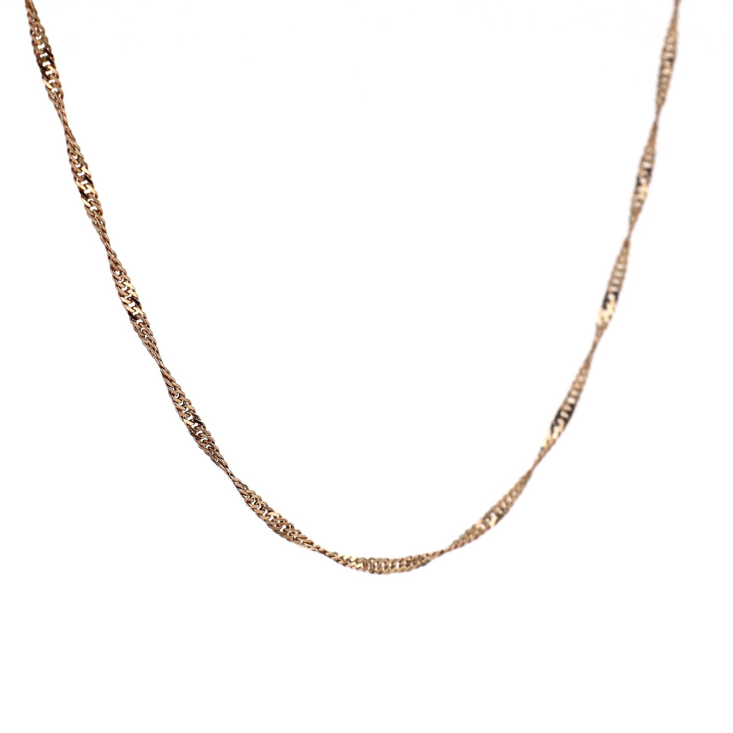 Singapore Chain 10kt YG 18&quot; 1.82gr CH000514