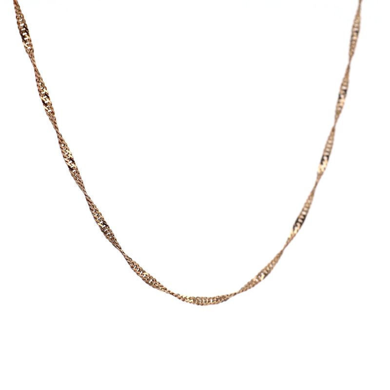 Singapore Chain 10kt YG 18&quot; 1.82gr CH000514