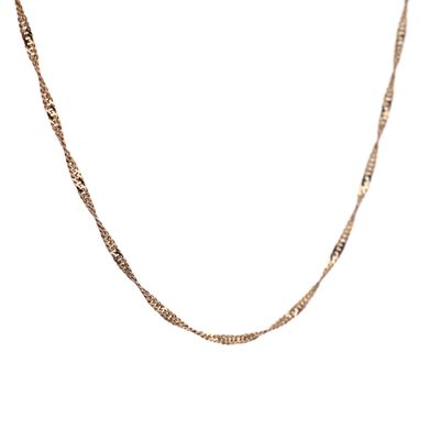 Singapore Chain 10kt YG 18&quot; 1.82gr CH000514