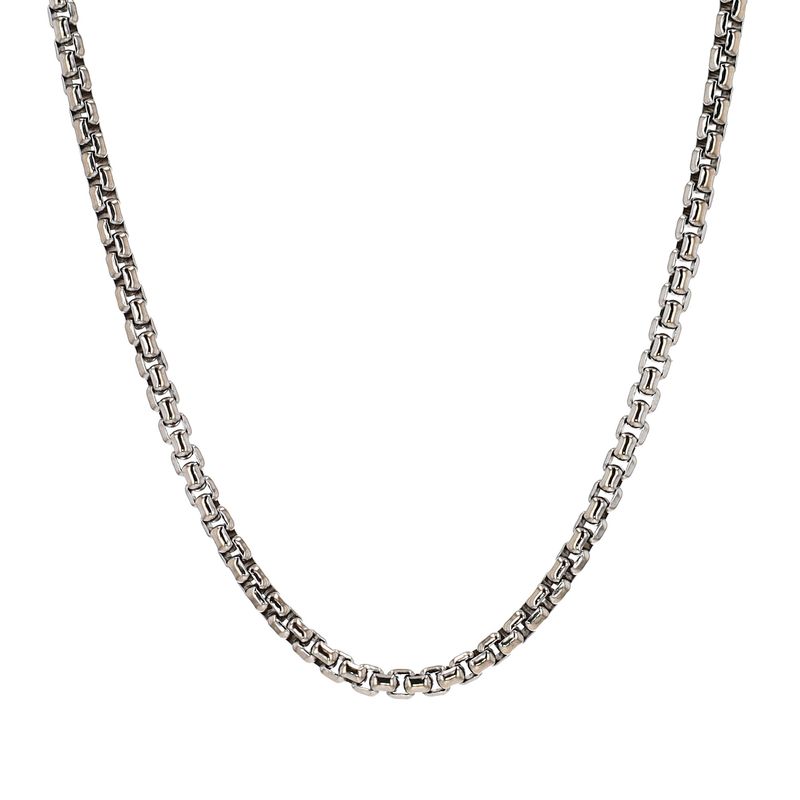David Yurman Box Chain 10kt WG 20.6g 2.36mm 26&quot; CH0001208