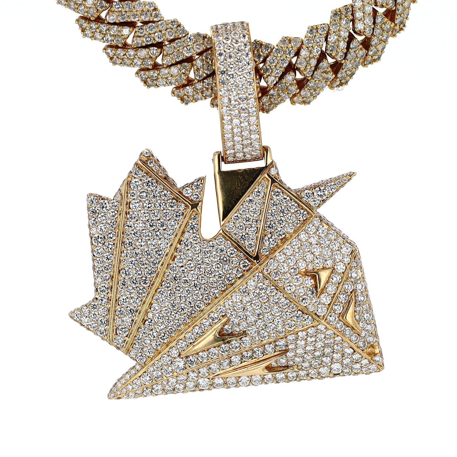 Canadian Diamond Boyz Pendant 18kt YG 34.2g 7.00cttw PN000917