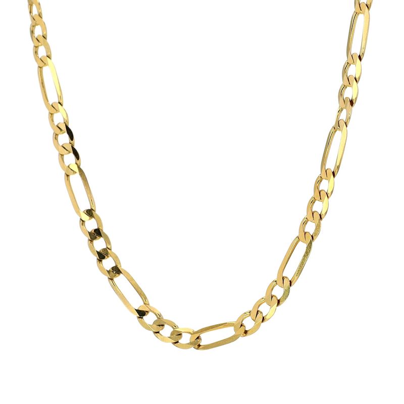 Figaro Chain 10kt YG 9.8gr 20&quot; 4mm CH000513