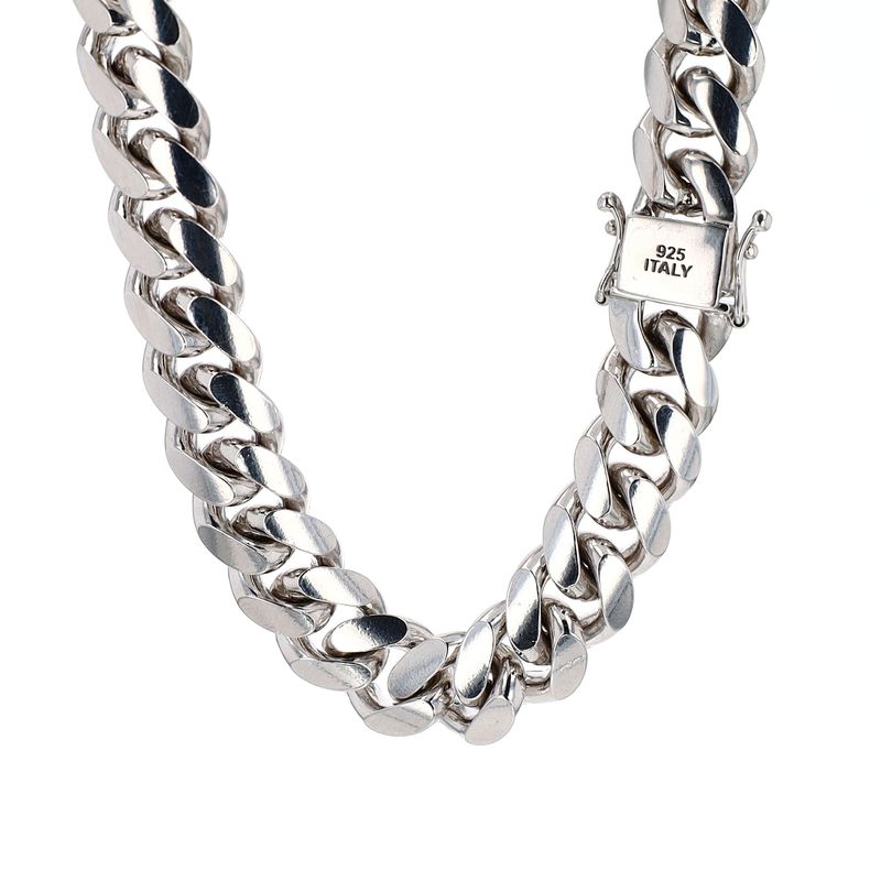 Cuban Link Chain Sterling Silver 324.5gr 26" CH000536