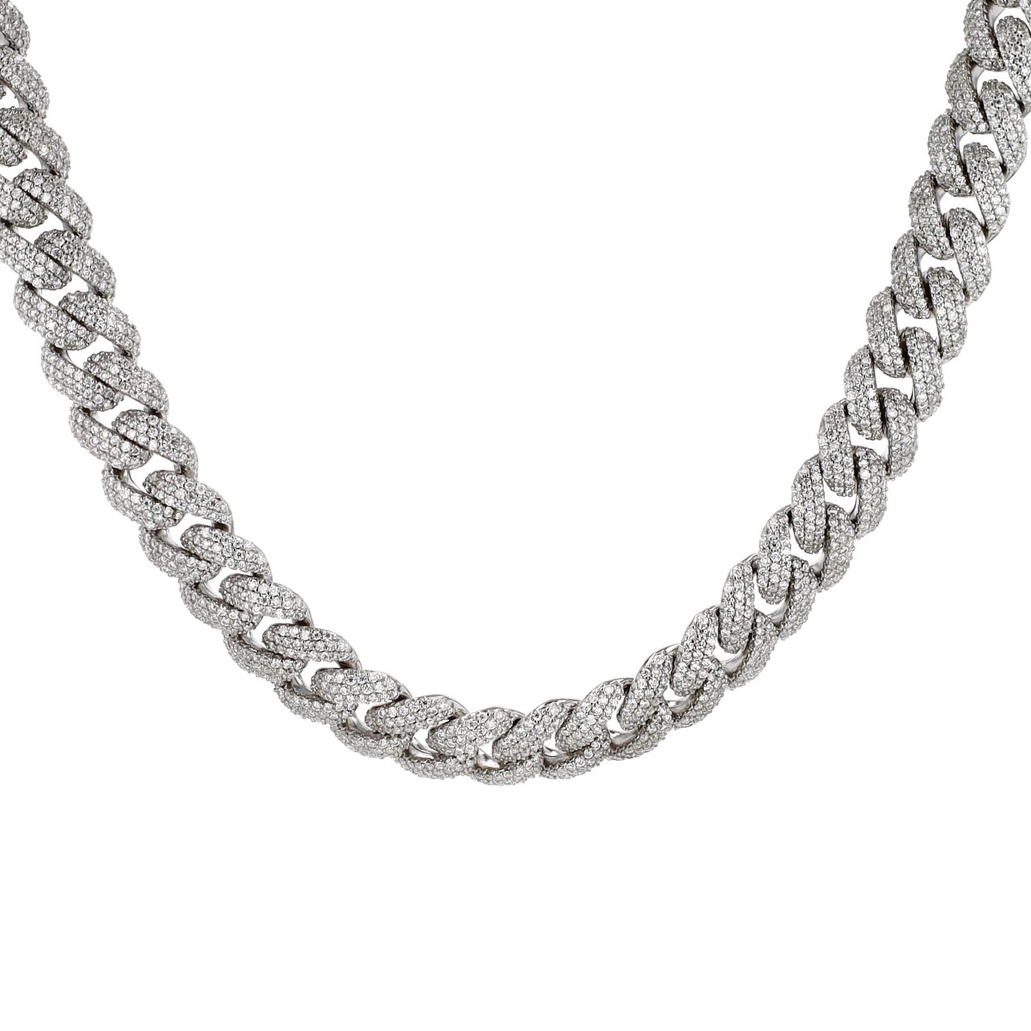 Cuban Link Chain Moissanite 114.7gr 20&quot; 18.12cttw CH000533