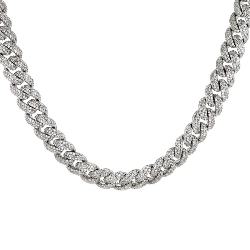Cuban Link Chain Moissanite 114.7gr 20&quot; 18.12cttw CH000533