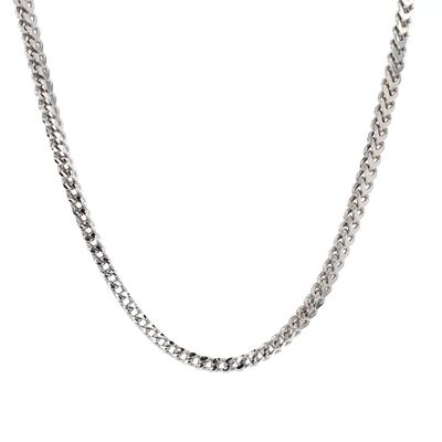 Box Franco Chain Sterling Silver 3.6mm 18&quot; CH000545