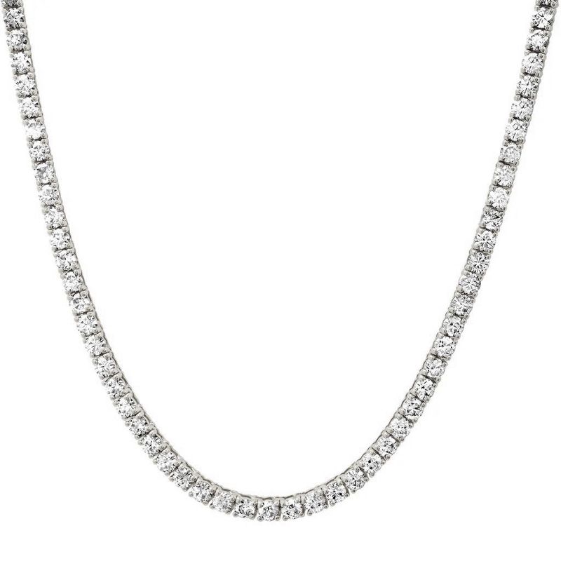 Tennis Necklace Moissanite 25.5gr 24&quot; 17.10cttw VVS D NE00126