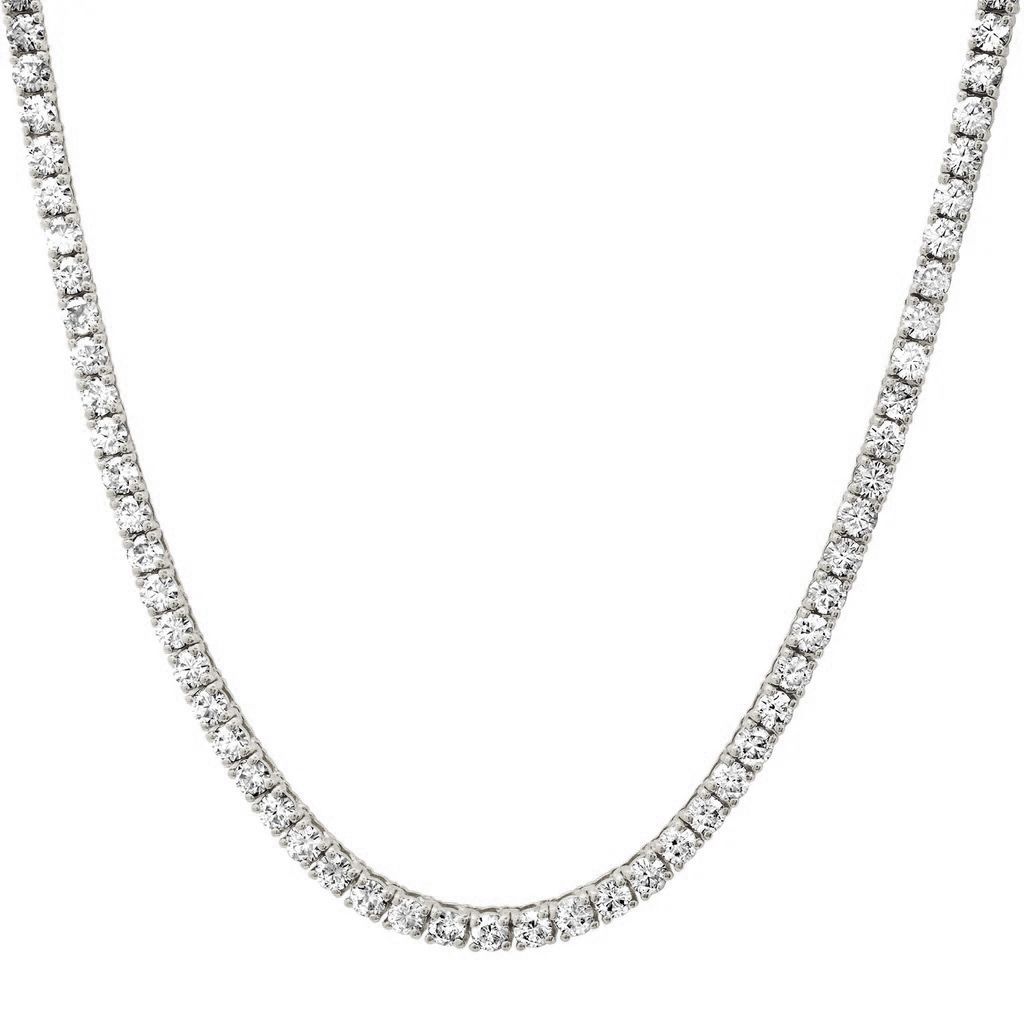 Tennis Necklace Moissanite 25.3gr 22&quot; 15.70cttw VVS D NE00128