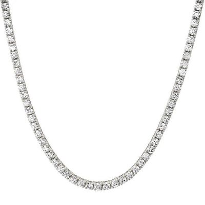 Tennis Necklace Moissanite 25.5gr 24&quot; 17.10cttw VVS D NE00127