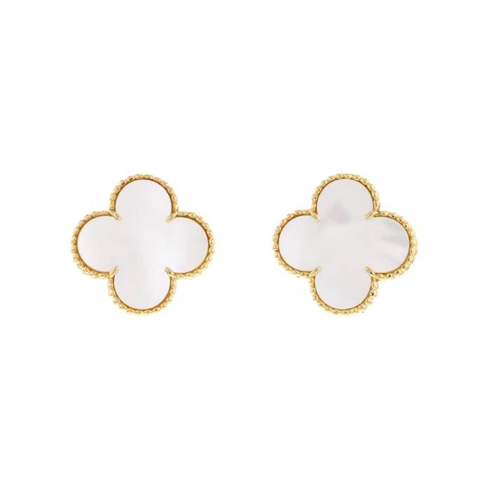 Motif Earrings MOP 18kt YG 7.5gr ER00197