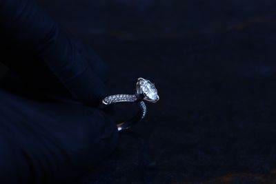 Round Brilliant Diamond Ring 18kt WG 4.20GR 2.09CT VVS D 3EX NON FLOR IGI CERT BAND NATURAL DIAMOND 66RD 0.41ctw SI-GH RN00145