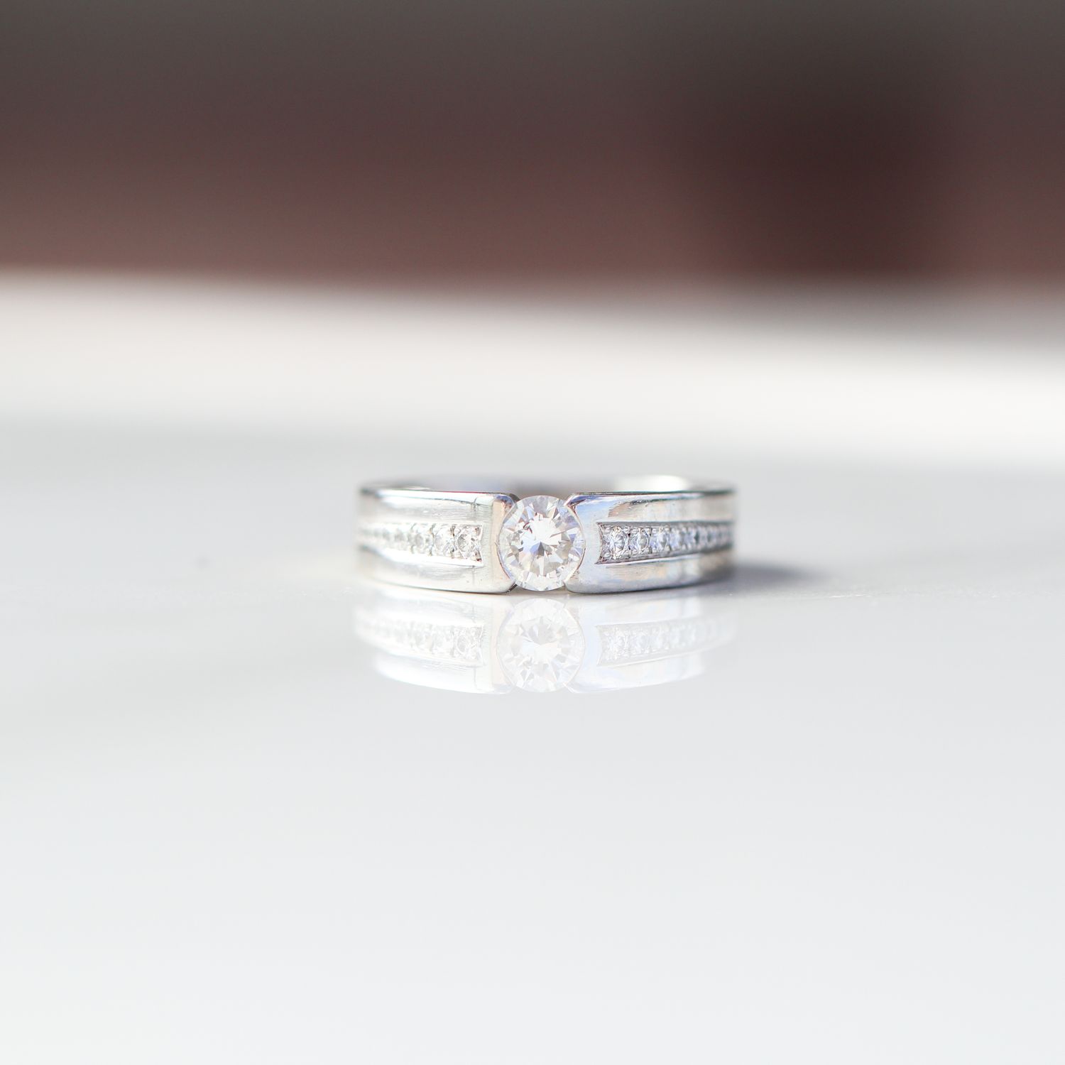 Platinum Diamond Ring 10.51gr 0.39cttw Size 5 RN00207C