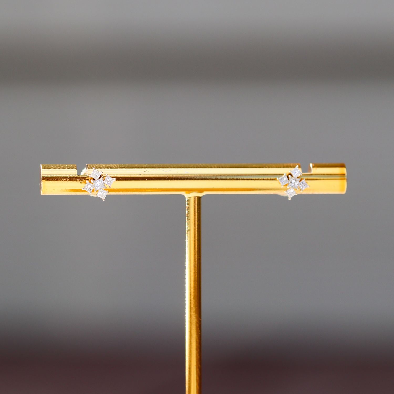 Snowflake Diamond Earrings 14kt YG 1gr 0.30cttw Natural ER00201