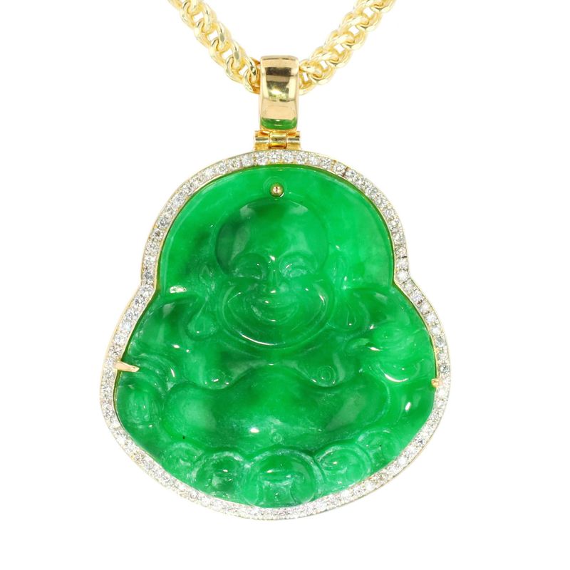 Green Jade Buddah Pendant 36gr PN00206C