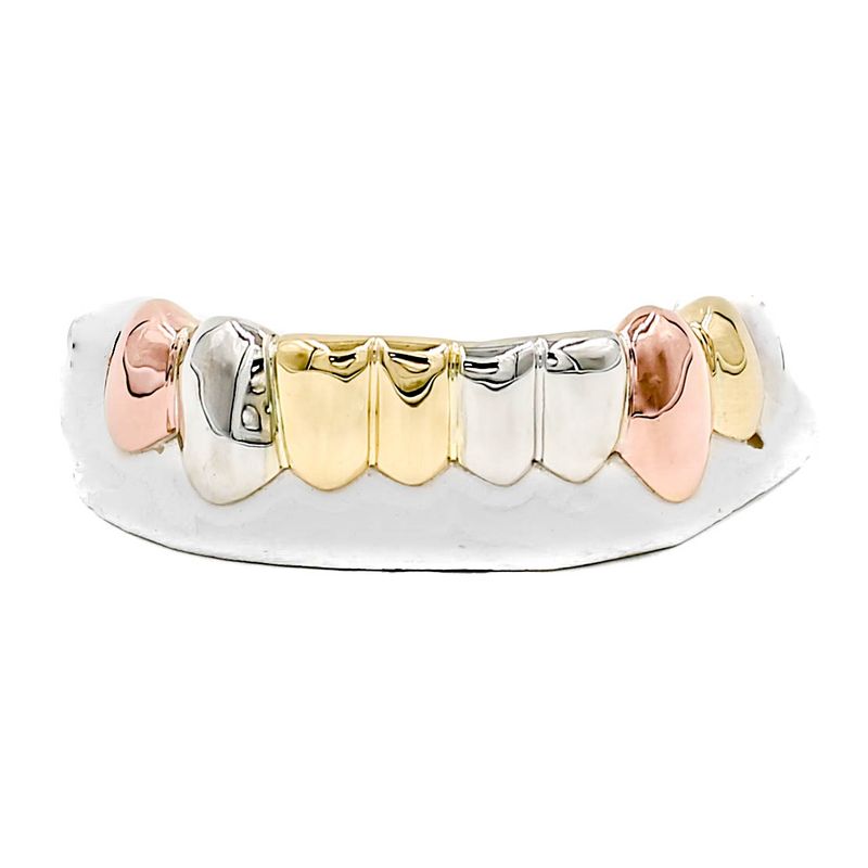 8 Pack Tri Color Grillz