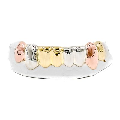8 Pack Tri Color Grillz