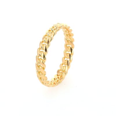 Cuban Ring 10k YG 2.92gr Size 7 RN00216