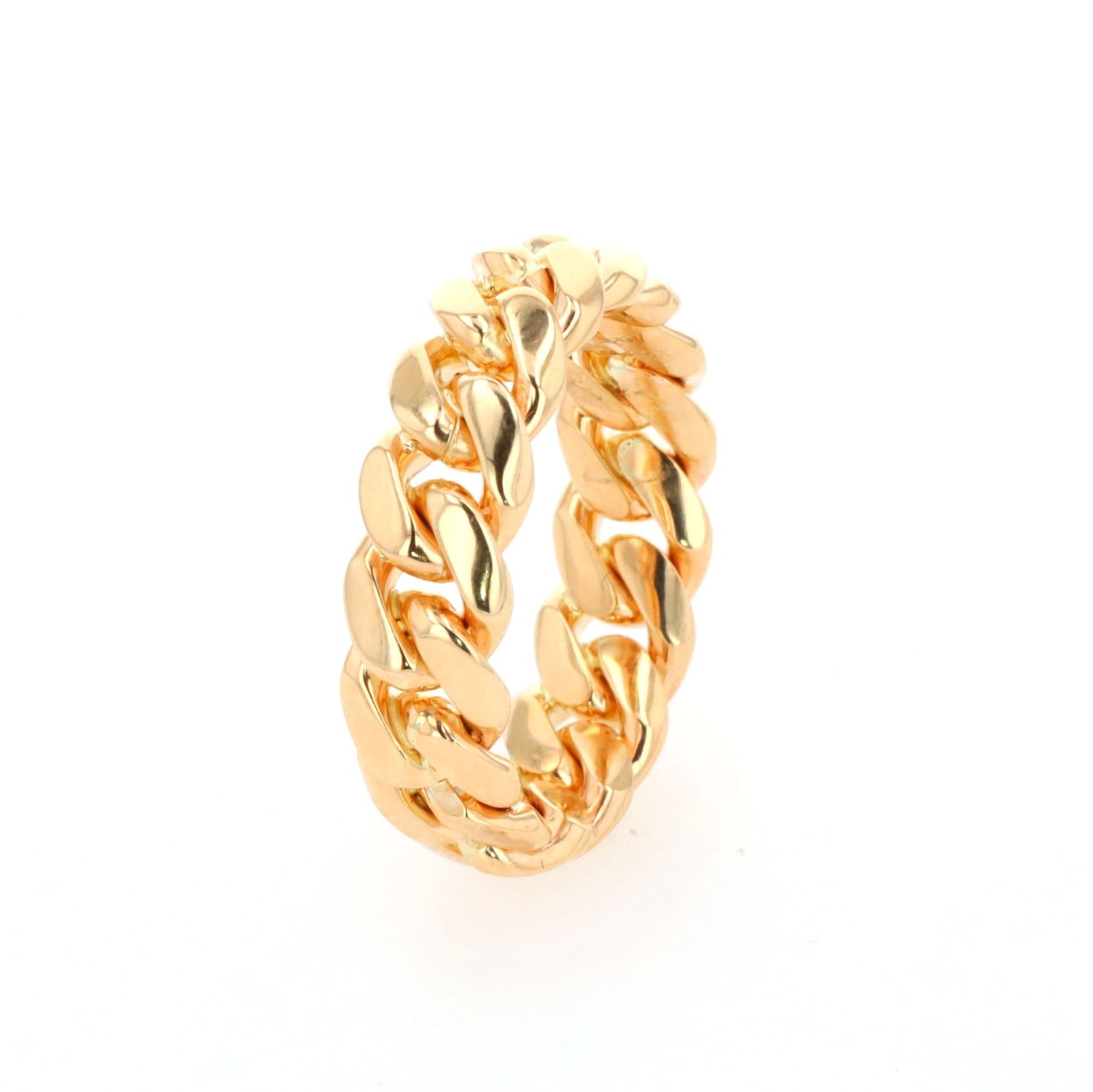 Large Cuban Ring 14kt YG 12.15gr Size 11.5 RN00219