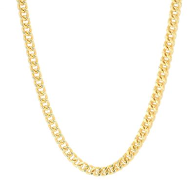 Semi Solid Franco Box Chain 10kt YG 24.3gr 4.5mm 24&quot; CH000566