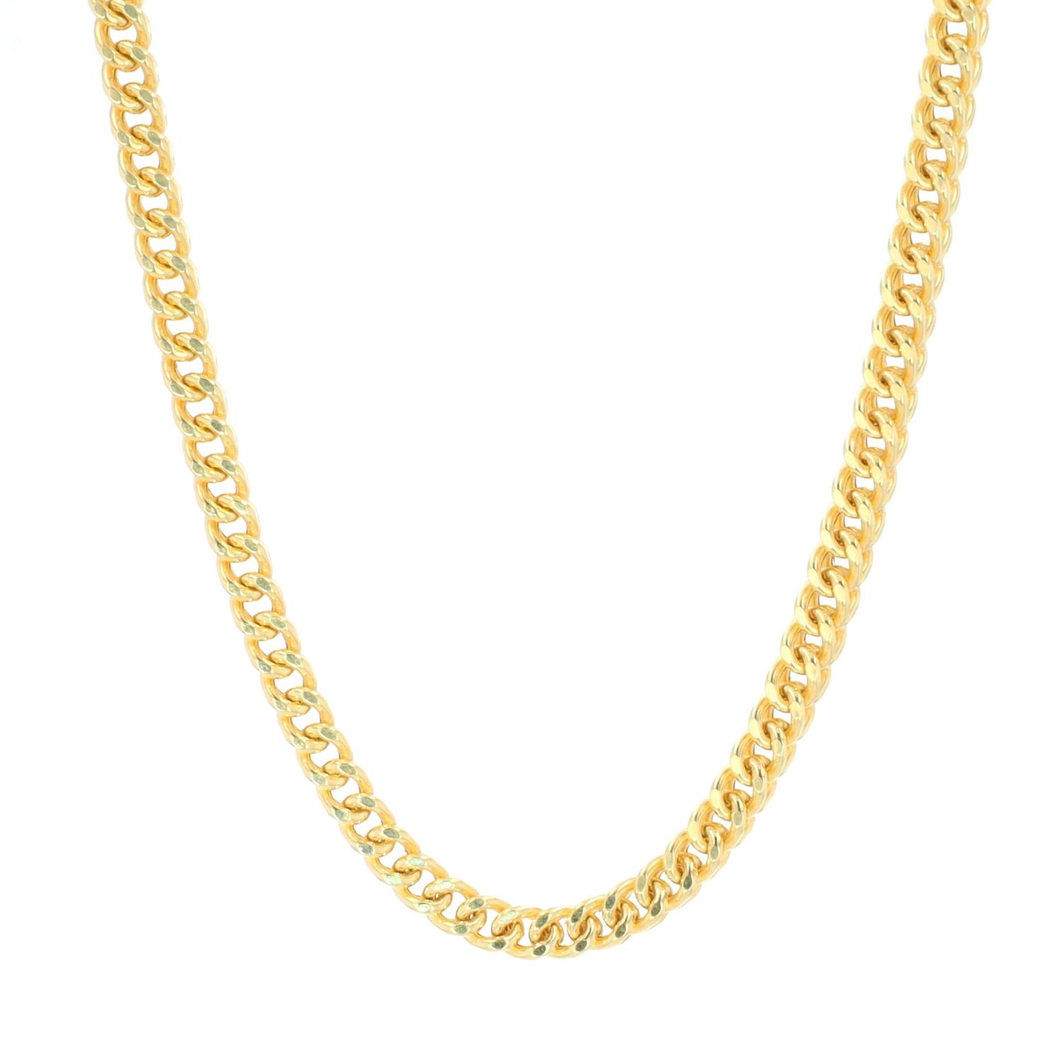 Semi Solid Franco Box Chain 10kt YG 16.5gr 3.7mm 24&quot; CH000565