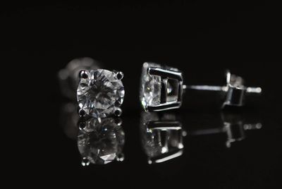 Martini Diamond Studs 14kt WG 2.1gr 2.00cttw LAB VS E-F Color ER00203