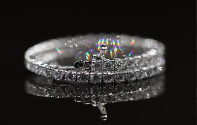 Diamond Tennis Bracelet 14kt WG 7.61gr 7&quot; 5.30cttw LAB VS 1.00pcs BR000404