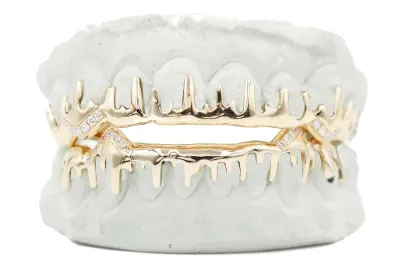 Drip Grillz With Diamond Tip Fangs