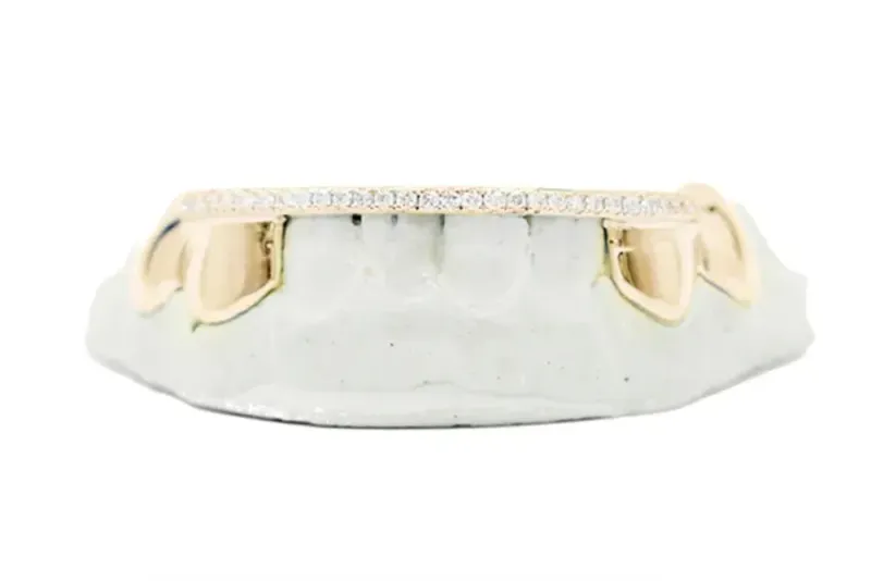 VS 8 Pack Diamond Strip Grill W/ 4 Solid Teeth