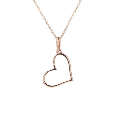 Heart Pendant 14K RG Natural 0.42gr PN00215