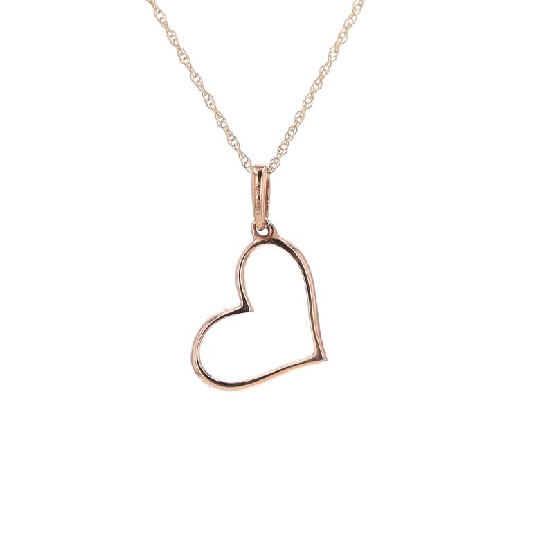 Heart Pendant 14K RG Natural 0.42gr PN00215