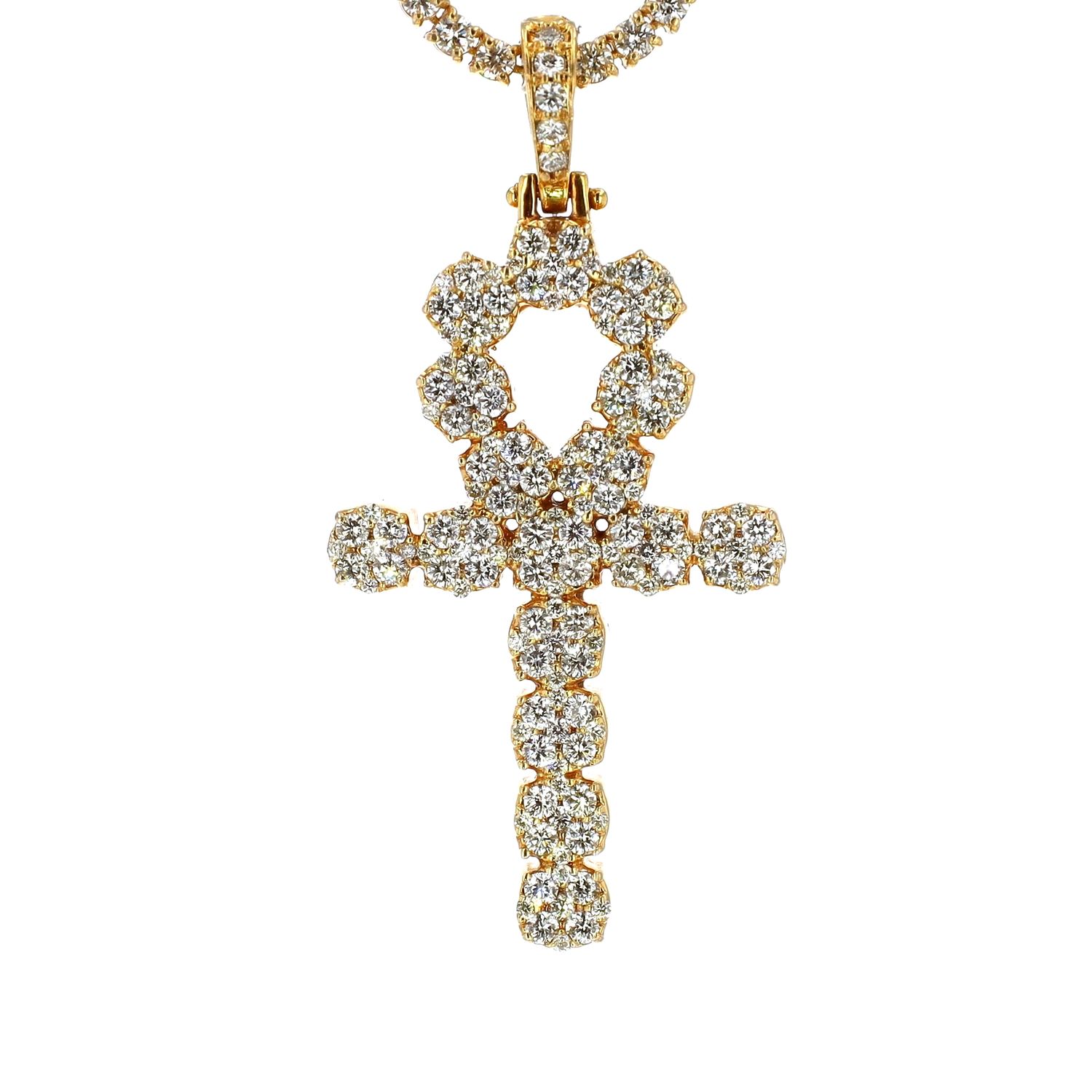 Diamond Ankh Pendant 10kt YG 14.7gr 2.14cttw SI-I GHI PN000868