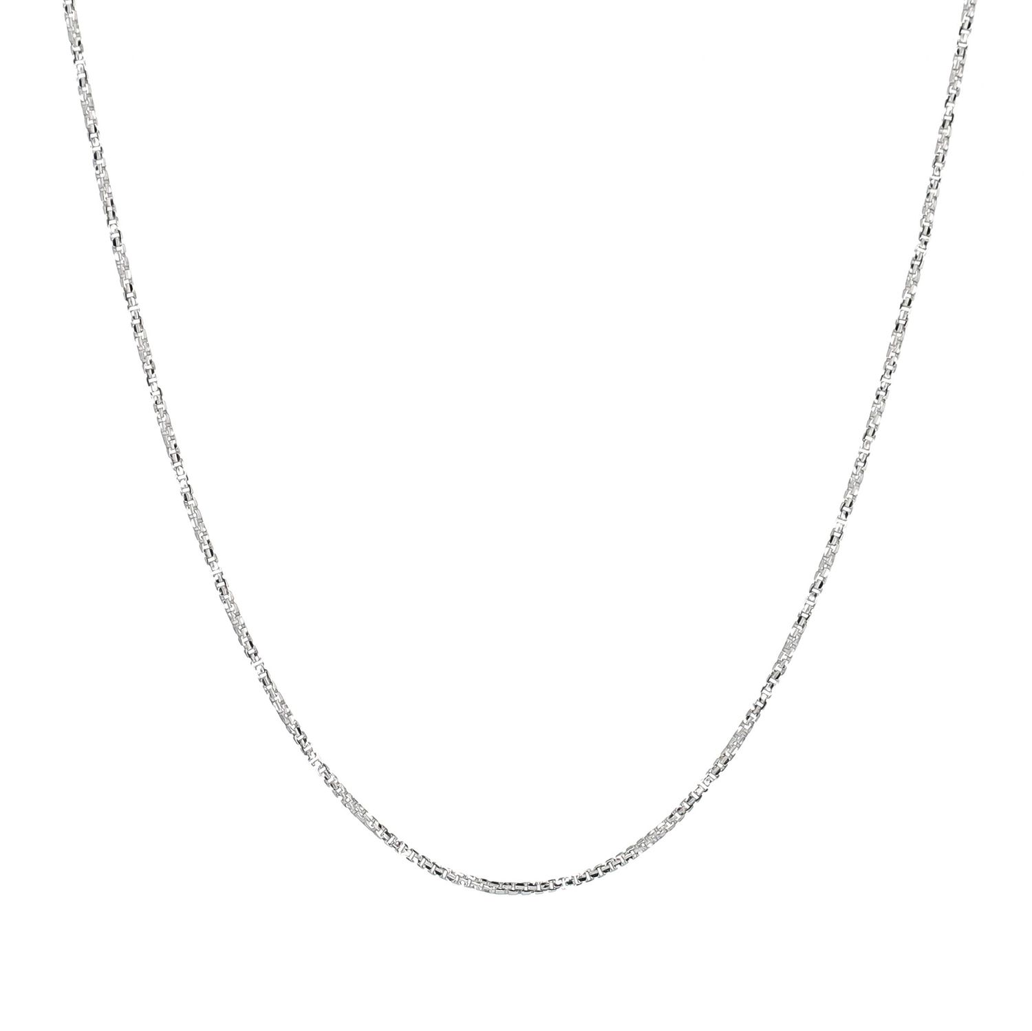 Micro Box Chain 10kt WG 1.4gr 18" CH0001214