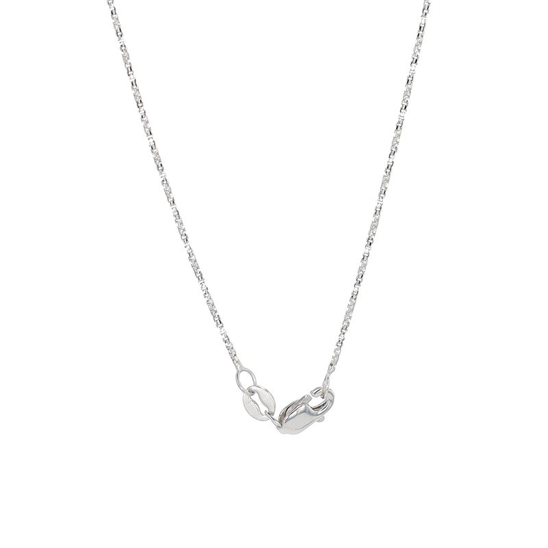 Micro Box Chain 10kt WG 18" CH0001214