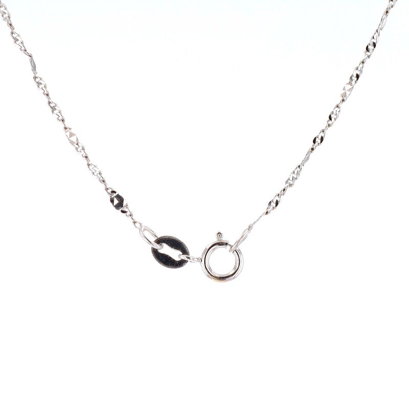 Micro Fancy Link 10kt WG 16" CH0001204