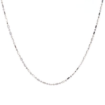 Cable Link Chain 14kt WG 1.2mm 18" CH000470