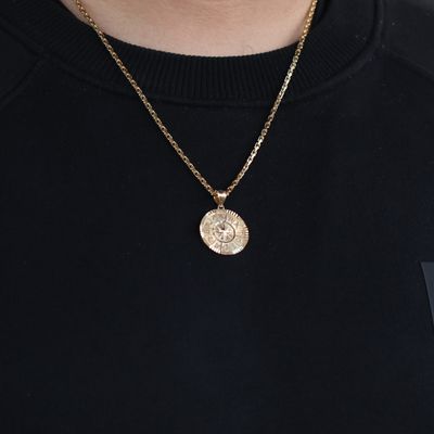 Compass Pendant 14kt YG 4.6gr PN00178