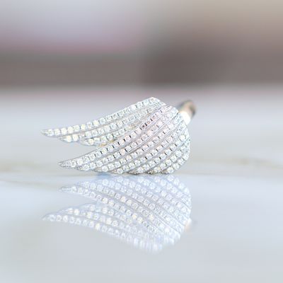 Wing Ring Sterling Silver CZ SFR0016