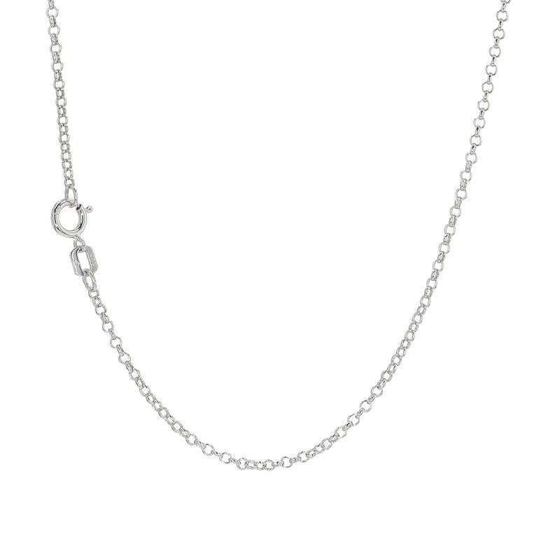 Rolo Chain 10kt WG 16" CH000512