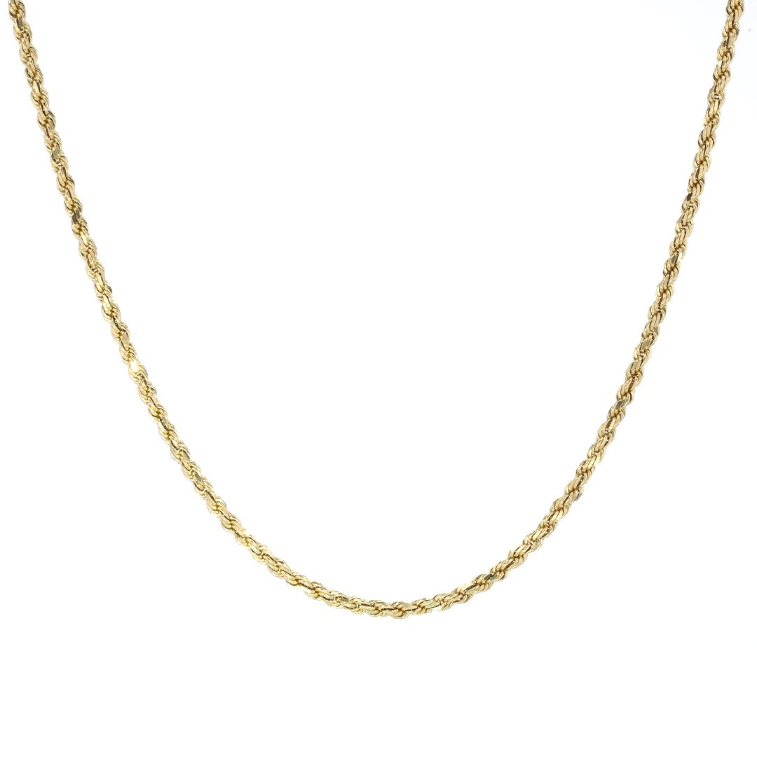 Diamond Cut Rope Chain 10kt YG 17.74gr 26" 2.6mm CH000518