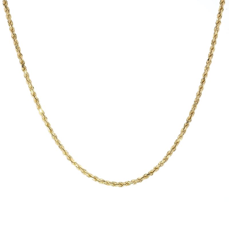 Diamond Cut Rope Chain 10kt YG 17.74gr 26" 2.6mm CH000518