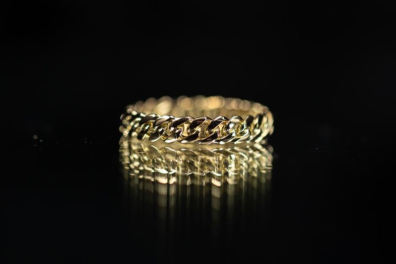 Cuban Ring 10k YG 2.92gr Size 7 RN00216