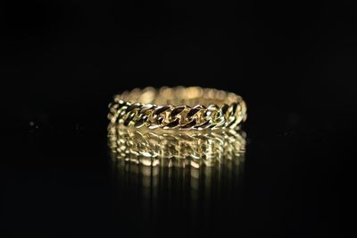 Cuban Ring 10k YG 2.92gr Size 7 RN00216