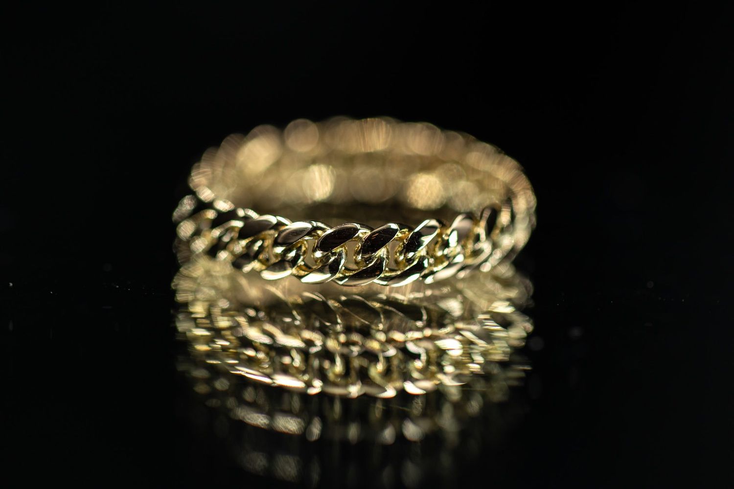 Cuban Ring 10k YG 2.92gr Size 7 RN00216